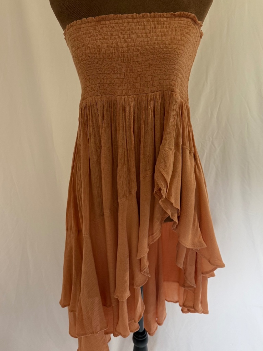 Free People free-est, Convertible Skirt / Strapless Asymmetrical Dress in Rust